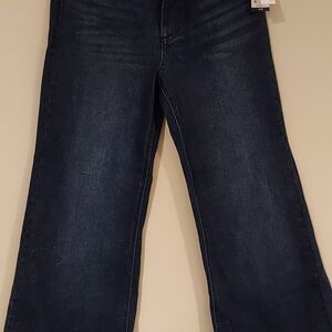 Classic Navy Women's Wide Leg Jeans